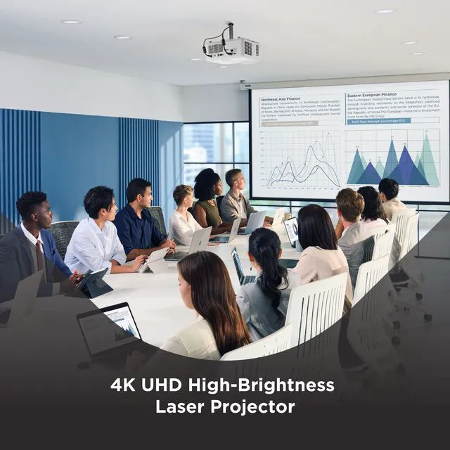 Alt view image 3 of 7 - ViewSonic LS740-4K 5000 ANSI Lumens 4K UHD Laser Projector High Brightness for Installation 1.6x Optical Zoom, H/V Keystone, 4-Corner Adjustment, 360-Degree Projection for Flexible Setup