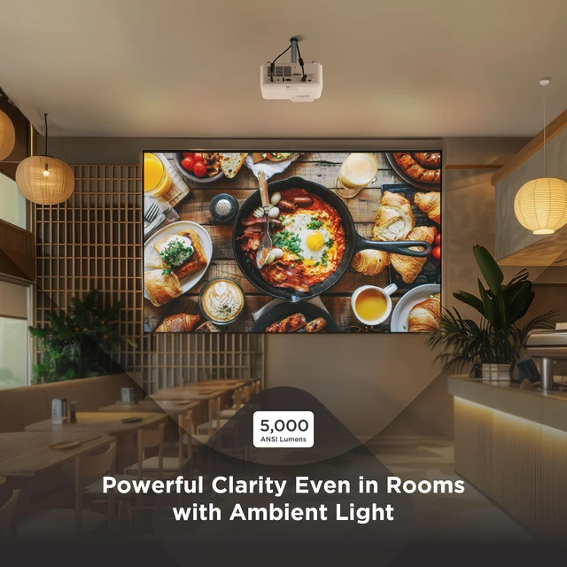 Alt view image 4 of 7 - ViewSonic LS740-4K 5000 ANSI Lumens 4K UHD Laser Projector High Brightness for Installation 1.6x Optical Zoom, H/V Keystone, 4-Corner Adjustment, 360-Degree Projection for Flexible Setup