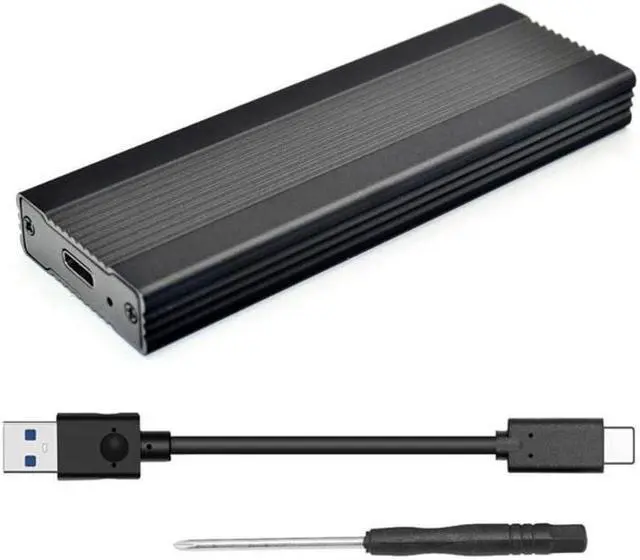 Alt view image 4 of 6 - NVME M.2 Enclosure Full Aluminium HDD Enclosure HDD Case Mobile HDD Box TYPE C 3.1 ASM2362 m.2 USB3.1 PCIE SS D TYPEC SSD M2 Case (Random color)