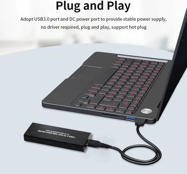 Alt view image 5 of 6 - USB3.0 to Mac SSD Enclosure USB3.0 Aluminum Alloy SSD Enclosure for 2013/2014/2015 MacBook Air/Pro/Retina for Apple SSD Case Box