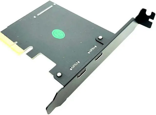 Alt view image 6 of 6 - USB Type C PCI Express Card PCI-E 4X to USB 3.1 Gen2 10Gbps 2-Port Type C Expansion Card ASM3142 Chip SATA Connector For Desktop