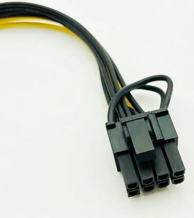 Alt view image 4 of 5 - 5PCS New 15pin SATA Male to 8pin(6+2) PCI-E Power Supply Cable 20cm SATA Cable 15-pin to 8 pin cable 18AWG Wire for Graphic Card