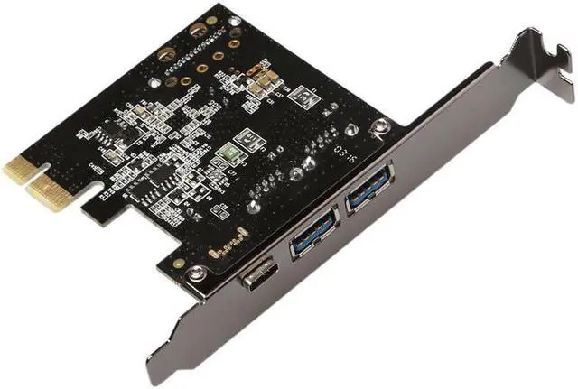 Alt view image 2 of 6 - USB 3.1 Type C PCIe Expansion Card PCI-e to 1 Type C and 2 Type A 3.0 USB Adapter PCI Express Riser card For Desktop VL805 Chips