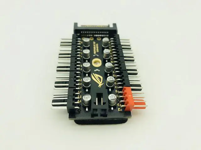 Alt view image 3 of 5 - 1 to 10 PC Cooling Fan Hub Splitter LED Cable PWM SATA 12V Power Supply Speed Controller Adapter For Bitcoin Miner Mining