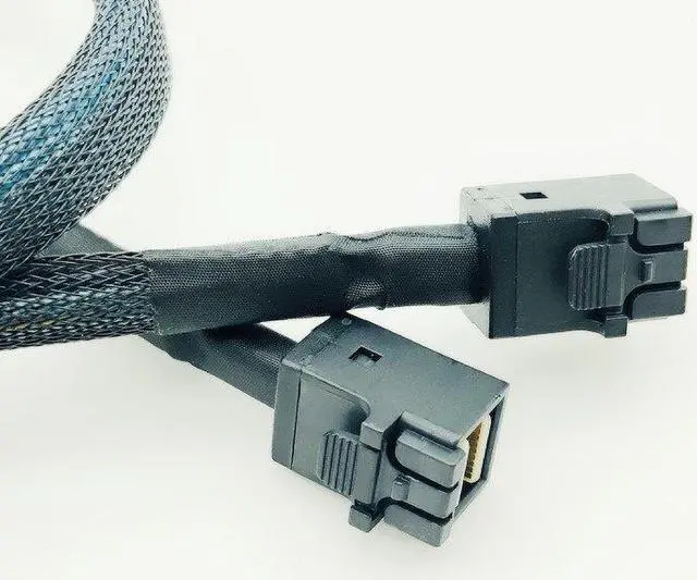 Alt view image 4 of 6 - 80CM Mini SAS HD SFF-8643 to SFF-8643 SATA HD Cable 12Gbps Backplane Cable for Server Motherboard Hard Disk Raid Mini SAS Cable