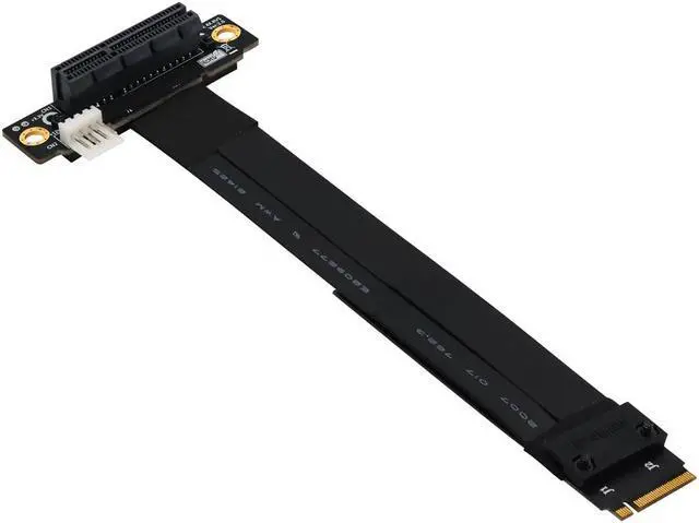 Main image of Riser PCIe x4 3.0 Extension Cable PCI Express 4x To M.2 NVMe M Key 2230 2242 2260 2280 Riser Card Gen 3.0 Extender Cable 32G/bps