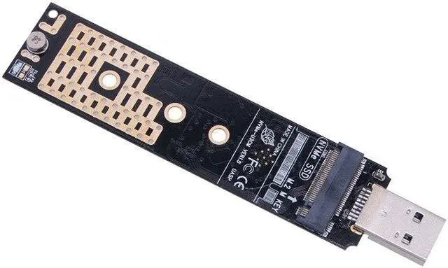 Alt view image 4 of 5 - M.2 NVME to USB Adapter M-Key M.2 NGFF NVME to USB 3.1 Card Reader 10Gbps M.2 USB Adapter for Windows XP 7 8 10, MAC OS