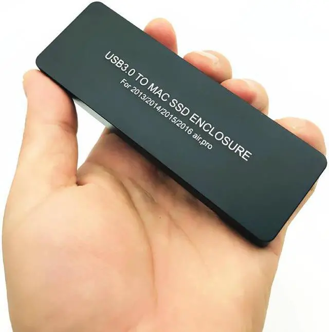 Alt view image 4 of 6 - Macbook Air SSD Enclosure Case For Air Pro Retina 2013 2014 2015 2016 Hard Disk Box Usb3.0 A1466 A1465 A1398 A1502