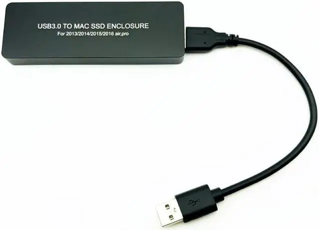 Alt view image 5 of 6 - Macbook Air SSD Enclosure Case For Air Pro Retina 2013 2014 2015 2016 Hard Disk Box Usb3.0 A1466 A1465 A1398 A1502