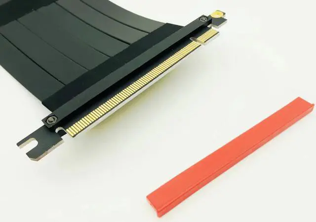 Alt view image 5 of 6 - PCI Express 3.0 High Speed 16X Flexible Cable Extension Adapter Riser Card PC Graphics Cards Connector Cable 23cm PCIe Riser