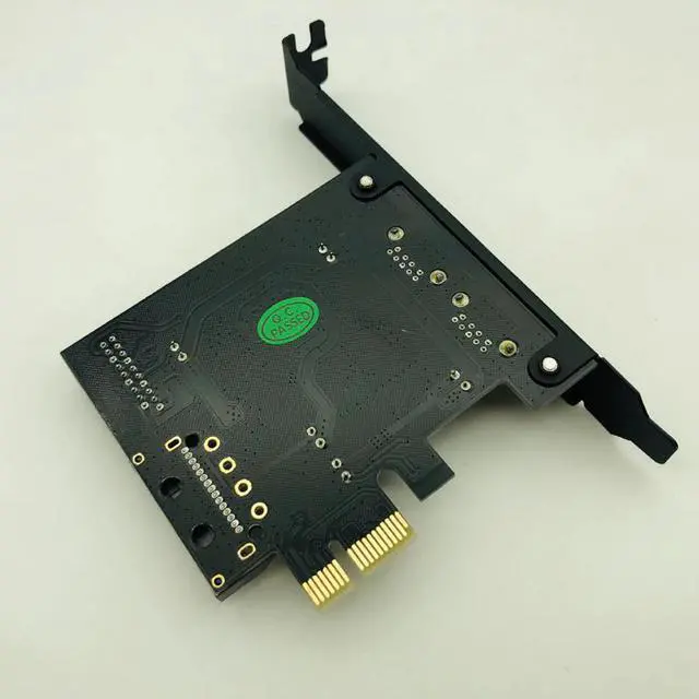 Alt view image 5 of 6 - Super Speed USB 3.0 PCI-E 2 Port PCI Express Expansion Card 19-Pin Power Connector for Desktops PC PCI Express USB 3.0 Cards