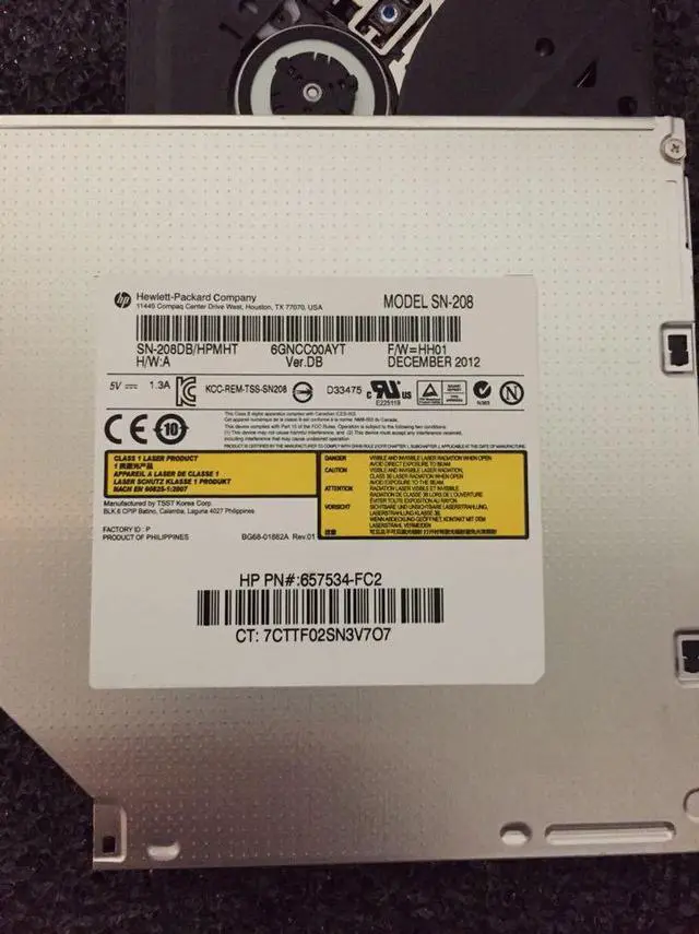 Alt view image 4 of 6 - Notebook built-in TS-L633 SN-208 drive DVDRW DVD burner Optical Drives