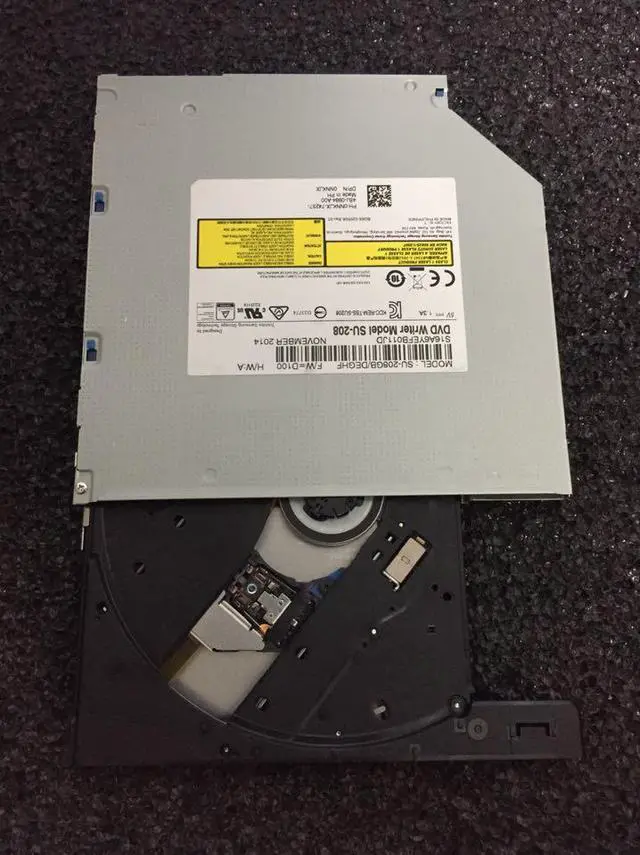 Alt view image 5 of 8 - For Samsung TS-U633 SU-208BB. SU-208FB GB 9.5MM DVD burner drive serial port Optical Drives
