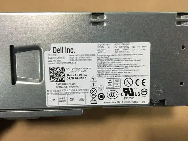 Alt view image 5 of 5 - For Dell L250AD-00 HU250AD D250AD-00 H250AD-00 F250AD-00 DT Medium Power Supply