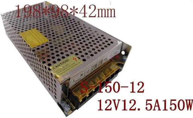 Main image of 12V 12.5A 150W LED switching power supply S-150-12