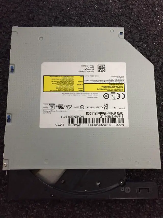 Alt view image 3 of 8 - For Samsung TS-U633 SU-208BB. SU-208FB GB 9.5MM DVD burner drive serial port Optical Drives