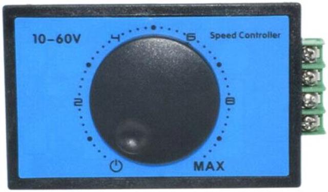 Speed Controller DC 10-60V 12V 24V 48V Soft Start 0-20A Panel Switch control New 