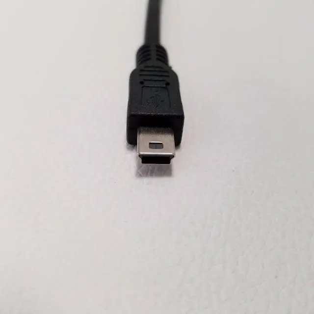 Alt view image 3 of 4 - Left Angled 90 Degree Elbow USB Data Extension Cable Mini USB Male to Male T-port Data Car Line 2M