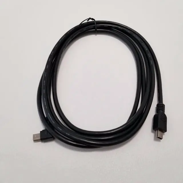 Alt view image 2 of 4 - Left Angled 90 Degree Elbow USB Data Extension Cable Mini USB Male to Male T-port Data Car Line 2M