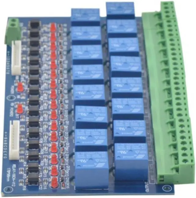 Alt view image 3 of 4 - 16CH Relay Switch DMX512 Controller,Relay Output,DMX Relay Control,16Way Relay Switch DC12V Main-Board & DMX-RELAY-16C
