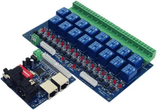 Alt view image 4 of 4 - 16CH Relay Switch DMX512 Controller,Relay Output,DMX Relay Control,16Way Relay Switch DC12V Main-Board & DMX-RELAY-16C
