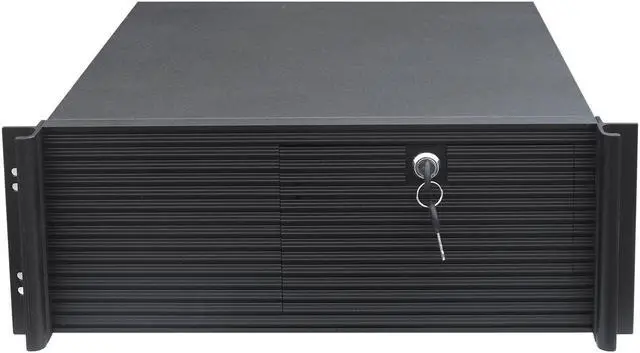 Main image of 4U server rack chassis Supports various motherboards up to 12× 9.6Inch and below empty Server case PS2 series power supply can be installed