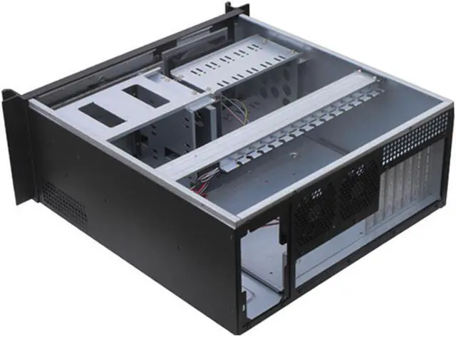 Alt view image 4 of 4 - 4U server rack chassis Supports various motherboards up to 12× 9.6Inch and below empty Server case PS2 series power supply can be installed