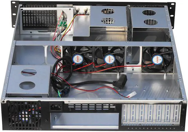 Alt view image 4 of 4 - 2U server chassis / 7 standard 3.5-inch hard drive bays / supports 12 "× 9.6" and below size motherboard