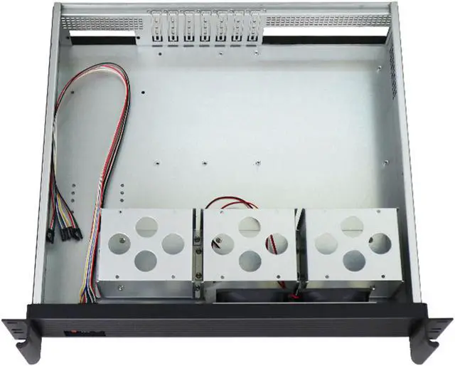 Alt view image 5 of 6 - 2U server chassis / standard 19-inch rack server chassis / suitable for installing various motherboards of ATX 12 "× 9.6" and below size / 6 standard 3.5 "HDD / 7-slot rear window empty chassis