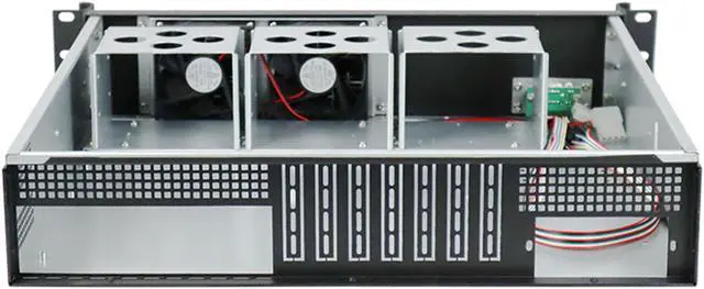 Alt view image 6 of 6 - 2U server chassis / standard 19-inch rack server chassis / suitable for installing various motherboards of ATX 12 "× 9.6" and below size / 6 standard 3.5 "HDD / 7-slot rear window empty chassis