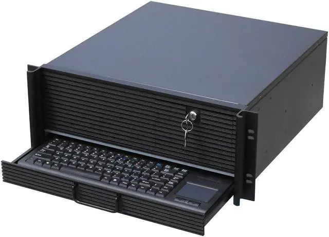 Alt view image 3 of 5 - 4U industrial integrated chassis / standard 19-inch rack-mounted industrial control chassis / 4 standard 3.5-inch hard disk slots (including 2 hot-swappable hard disk slots) / empty chassis