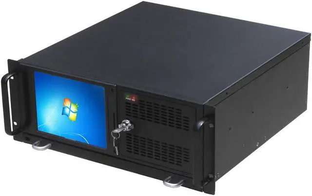 4U all-in-one machine / 19-inch rack-mounted industrial control chassis / supports standard industrial backplane or industrial motherboards of 12 ×
