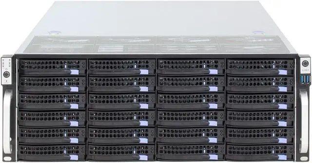 Main image of 36-bay storage server 4U chassis / equipped with 12Gb / s Expander expansion backplane, Mini-sas HD (SFF8643) interface, with temperature control, with SGPIO, with time-sharing start / empty chassis