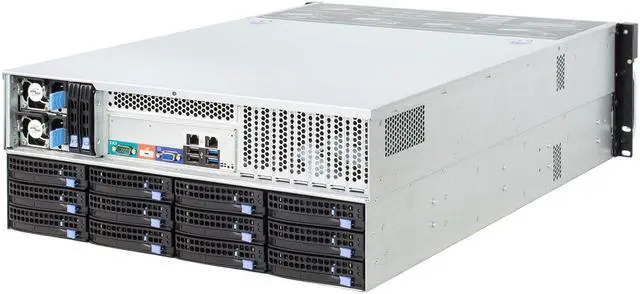 Alt view image 4 of 6 - 36-bay storage server 4U chassis / equipped with 12Gb / s Expander expansion backplane, Mini-sas HD (SFF8643) interface, with temperature control, with SGPIO, with time-sharing start / empty chassis