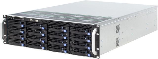 Alt view image 7 of 7 - 3URackmount Hotswap server Case / equipped with 12Gb / s Expander expansion backplane, Mini-sas HD (SFF8643) interface, with temperature control, with SGPIO, with time-sharing start / empty chassis