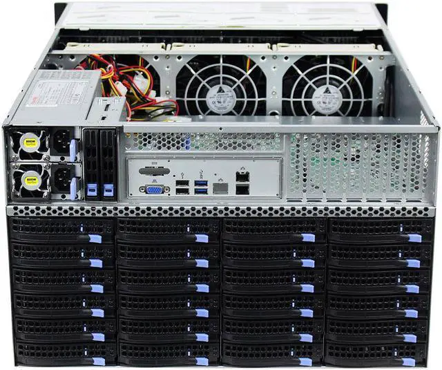 Alt view image 6 of 7 - 6U Rackmount Hotswap server Case Storage Server Chassis 60 hard drive box 6GB extended backplane storage server chassis IPFS empty chassis