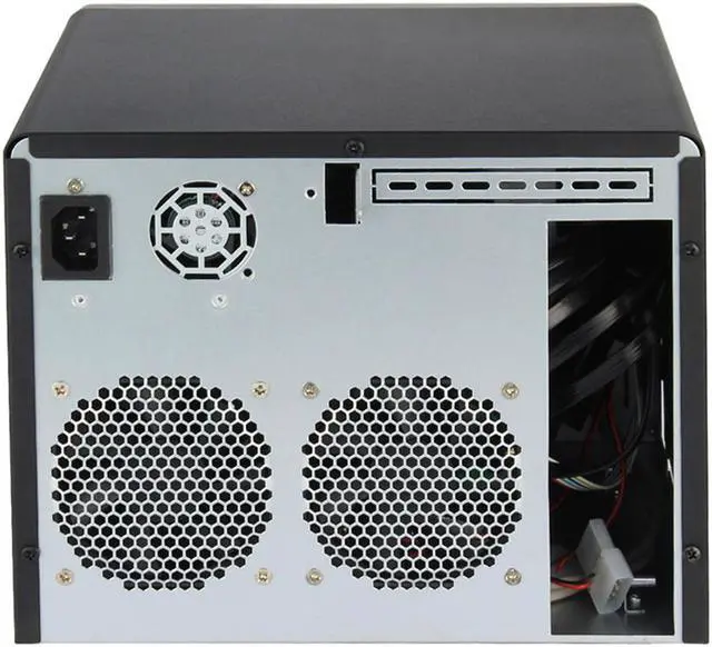 Alt view image 4 of 7 - 6 bay NAS chassis 6GB SATA backplane hot-swappable server mini-itx motherboard FLEX power supply office home mainframe empty chassis