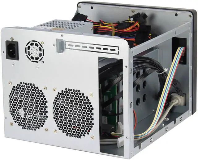 Alt view image 6 of 7 - 6 bay NAS chassis 6GB SATA backplane hot-swappable server mini-itx motherboard FLEX power supply office home mainframe empty chassis