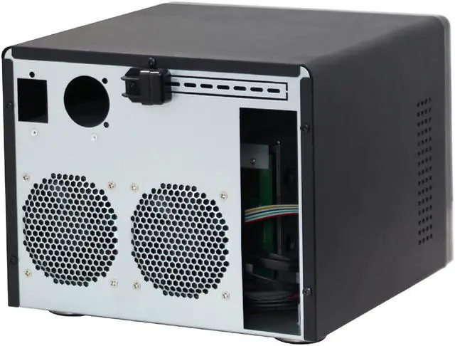 Alt view image 7 of 7 - 6 bay NAS chassis 6GB SATA backplane hot-swappable server mini-itx motherboard FLEX power supply office home mainframe empty chassis