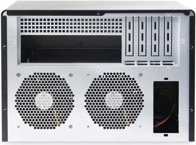 Alt view image 4 of 7 - 8bay vertical plug-in NAS storage hot-swappable chassis, 8 hot-plug 3.5HDD, compatible with 2.5 SSD, 2 4-bit hard disk backplanes, 6GB SATA, suitable for motherboard micro-atx (9.6*9.6) empty chassis