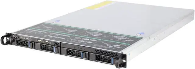 Alt view image 3 of 7 - 1U hot swappable 4-bit hard disk direct attached 6GB/SATA backplane storage server empty chassis
