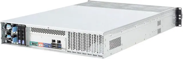 Alt view image 4 of 7 - 2U hot swappable storage server 6GB/SAS backplane for E-ATX mainboard 8-bay empty chassis