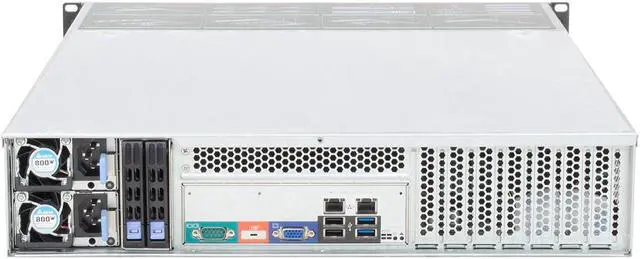 Alt view image 3 of 7 - 2U hot swappable storage server 6GB/SAS backplane for E-ATX mainboard 8-bay empty chassis