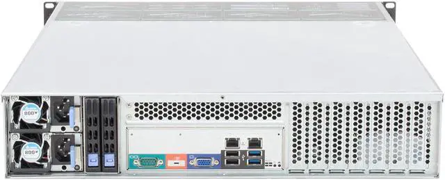 Alt view image 2 of 7 - 2U hot swappable storage server 12GB/SAS backplane for E-ATX mainboard 8-bay hot swappable storage server empty chassis
