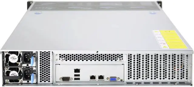 Alt view image 4 of 7 - 2U storage server 12 disk hot swappable 6GB/Expander expansion backplane for E-ATX motherboard redundant power supply empty chassis