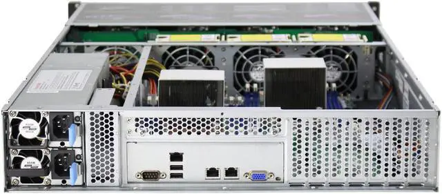 Alt view image 7 of 7 - 2U storage server 12 disk hot swappable 6GB/Expander expansion backplane for E-ATX motherboard redundant power supply empty chassis