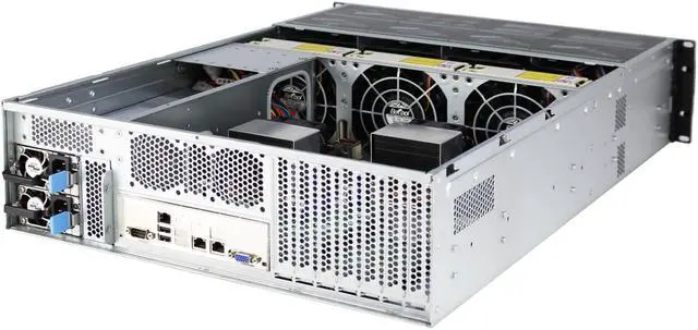 Alt view image 5 of 7 - 3U hot swappable 16 hard disk 6GB/SAS backplane storage server empty chassis