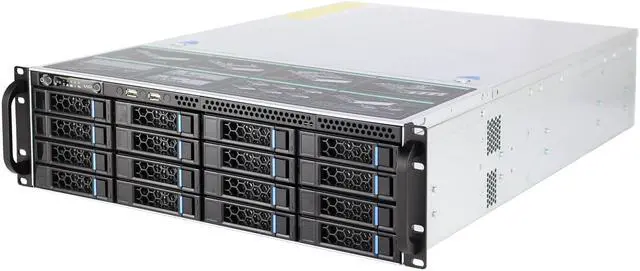 Alt view image 2 of 7 - 3U hot plug 16 hard disk 12GB/Expander backplane storage server empty chassis