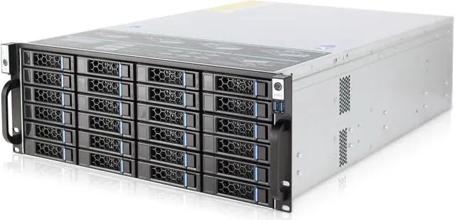 Alt view image 4 of 7 - S465-24 12GB/Expander expansion backplane Distributed storage server 24 drawer 4U hot plug chassis Air cooled empty chassis