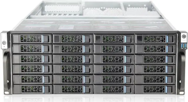 Alt view image 7 of 7 - S465-24 12GB/Expander expansion backplane Distributed storage server 24 drawer 4U hot plug chassis Air cooled empty chassis